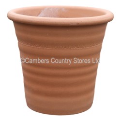 Yorkshire Pots Terracotta Ribbed Flowerpot Med (2023)